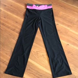 Black workout pants slim fit medium
